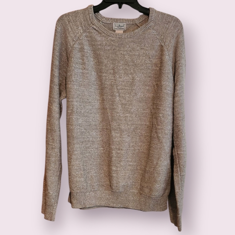 L.L. Bean Men's Crewneck Sweater - Tan
